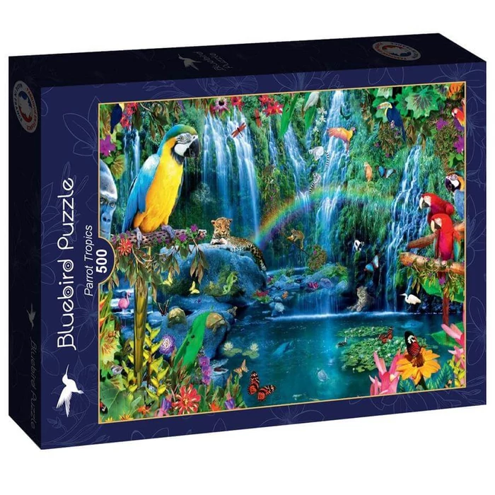 Bluebird 90854 - Parrot Tropics - 500 db-os puzzle