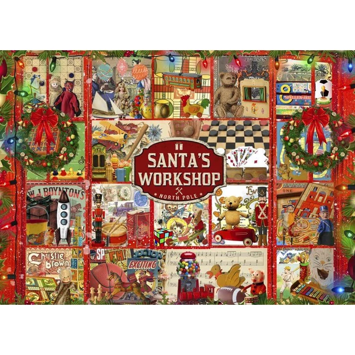 Bluebird 90811 - Santas Workshop - 500 db-os puzzle