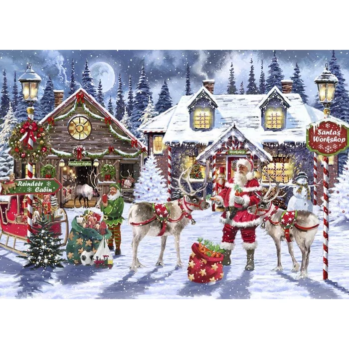 Bluebird 90813 - Santa's Workshop - 500 db-os puzzle