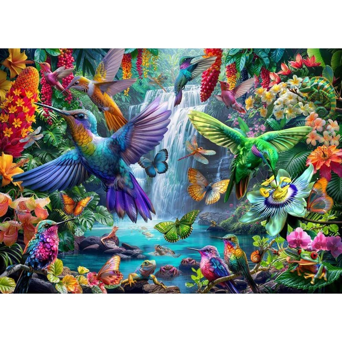 Bluebird 90905 - Tropical Hummingbirds - 500 db-os puzzle