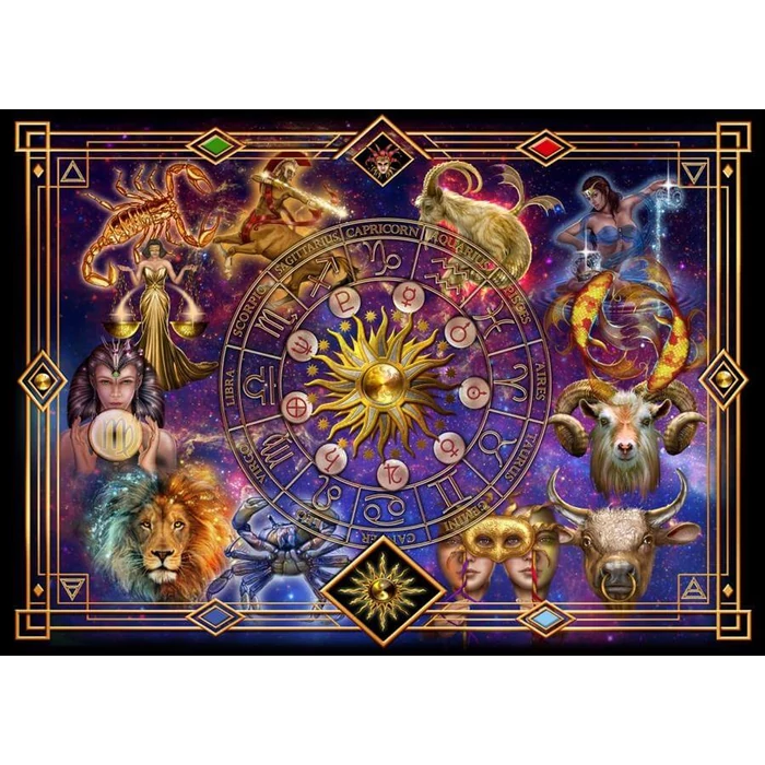 Bluebird 90856 - Zodiac Montage - 500 db-os puzzle