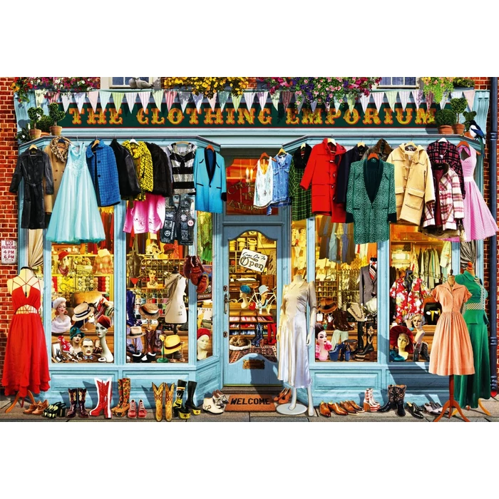 Bluebird 90871 - The Clothing Emporium - 1000 db-os puzzle