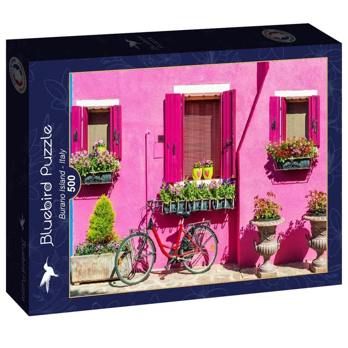 Bluebird 91007 - Burano Island - Italy - 500 db-os puzzle
