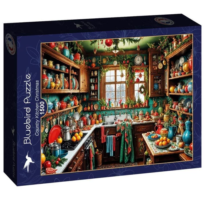 Bluebird 91092 - Country Kitchen Christmas - 1500 db-os puzzle
