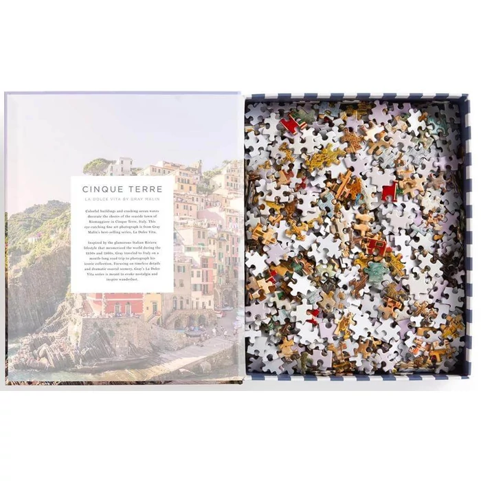 Galison 80158 - Cinque Terre, Gray Malin - 1000 db-os puzzle könyv alakú dobozban
