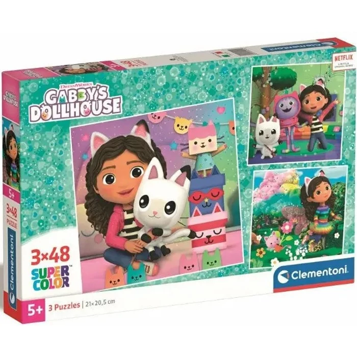 Clementoni 25295 - Gabi babaháza - 3 x 48 db-os puzzle
