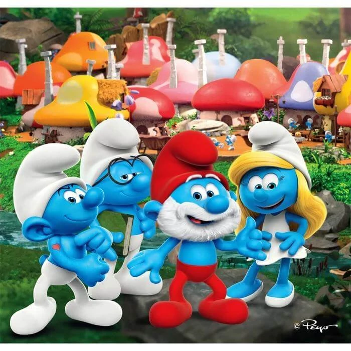 Clementoni 25792 - Hupikék törpikék - 3 x 48 db-os puzzle