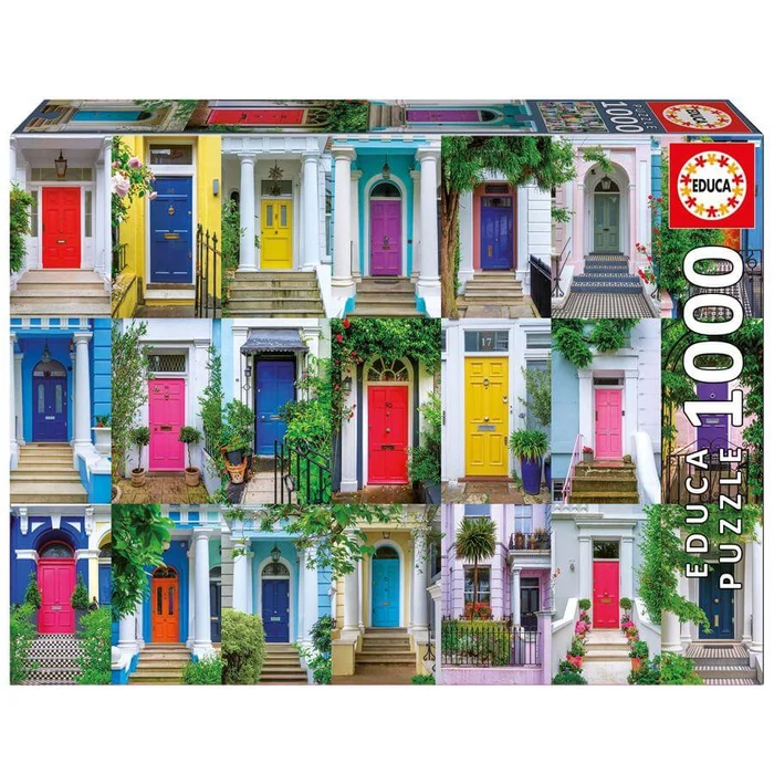 Educa 20177 - Ajtók Notting Hill-ben - 1000 db-os puzzle
