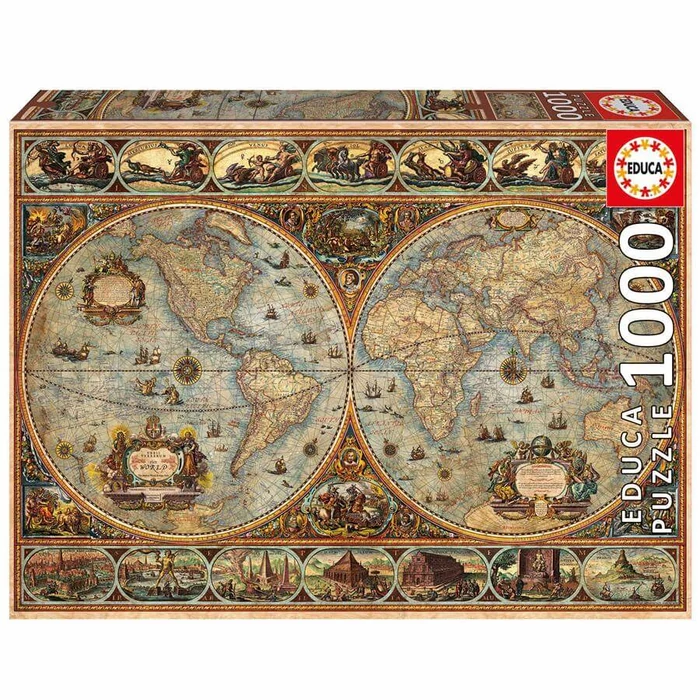 Educa 20173 - Antik világtérkép - 1000 db-os puzzle