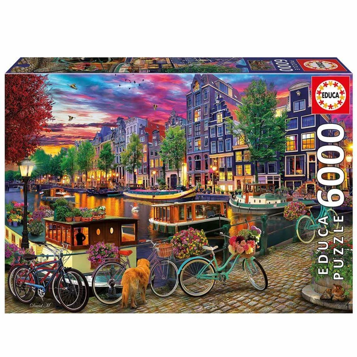 Educa 20330 - Kerékpárok Amszterdamban - 6000 db-os puzzle