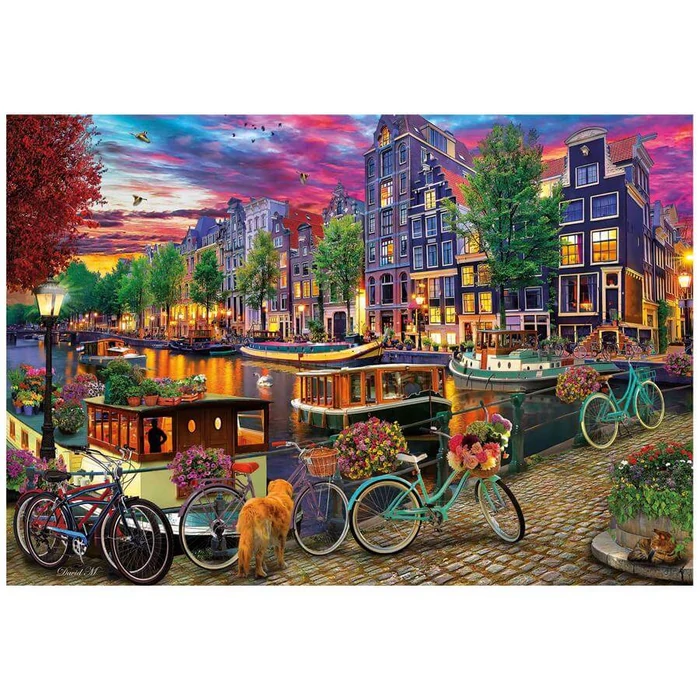 Educa 20330 - Kerékpárok Amszterdamban - 6000 db-os puzzle