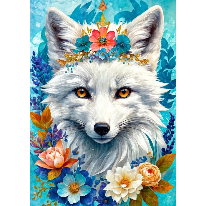 Enjoy 2263 - Blooming Snow Fox - 1000 db-os puzzle