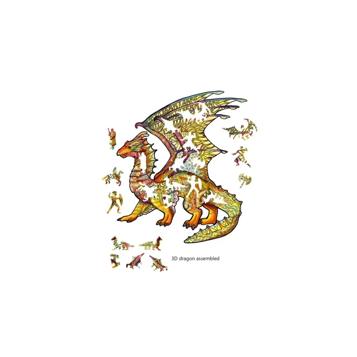Eureka EUR34667 - Sárkány - 104 db-os Rainbow Fa puzzle