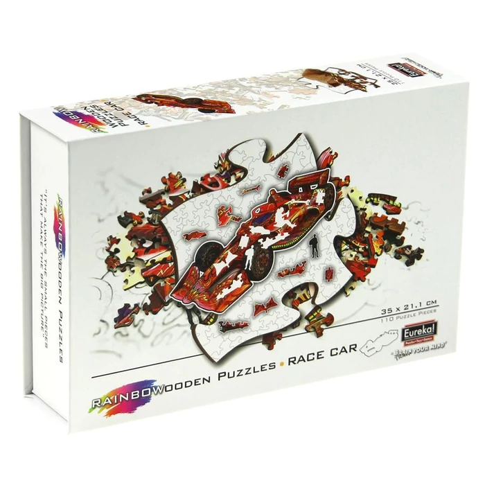 Eureka EUR34669 - Versenyautó - 110 db-os Rainbow Fa puzzle