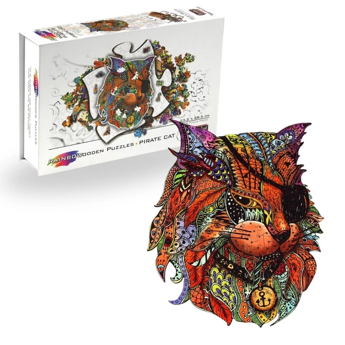 Eureka EUR34637 - Kalóz cica - 116 db-os Rainbow Fa puzzle