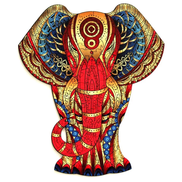 Eureka EUR34634 - Elefánt - 120 db-os Rainbow Fa puzzle