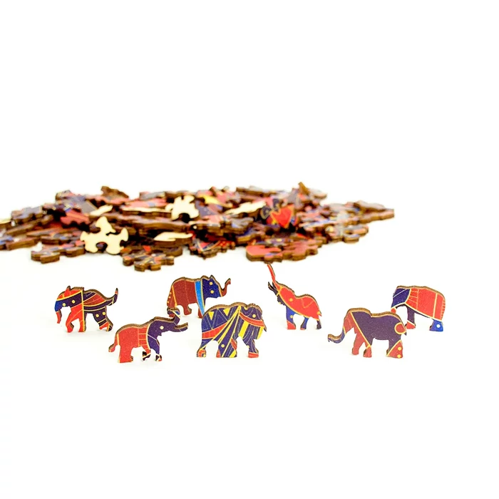 Eureka EUR34634 - Elefánt - 120 db-os Rainbow Fa puzzle