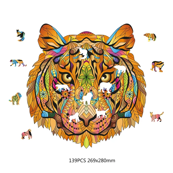 Eureka EUR34635 - Tigris - 138 db-os Rainbow Fa puzzle