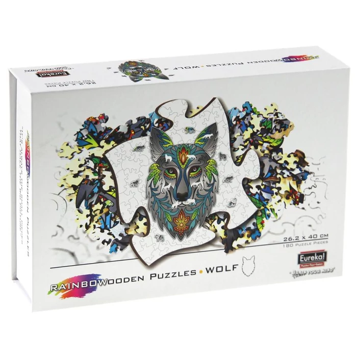 Eureka EUR34636 - Farkas - 180 db-os Rainbow Fa puzzle