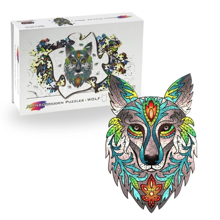 Eureka EUR34636 - Farkas - 180 db-os Rainbow Fa puzzle