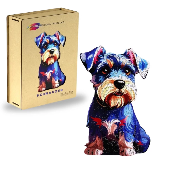 Eureka EUR34674 - Schnauzer - 200 db-os Rainbow Fa puzzle