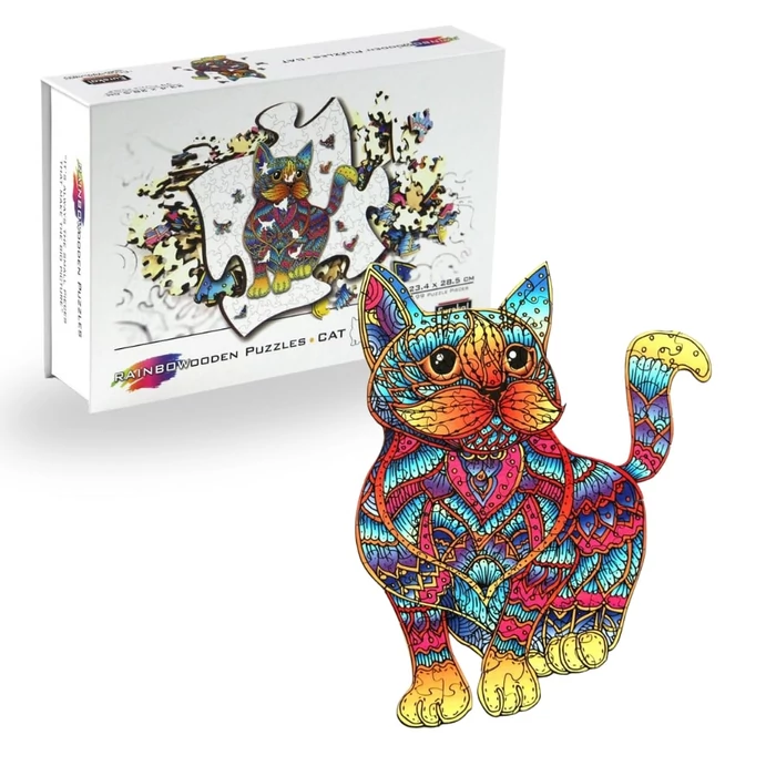Eureka EUR34657 - Cica - 99 db-os Rainbow Fa puzzle