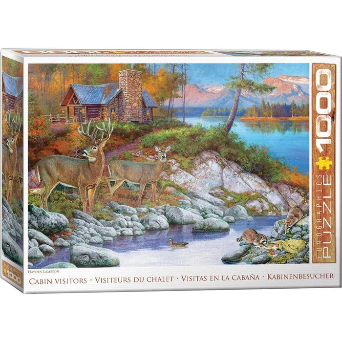 EuroGraphics 6000-5875 - Cabin Visitors by Hayden Lambson   - 1000 db-os puzzle