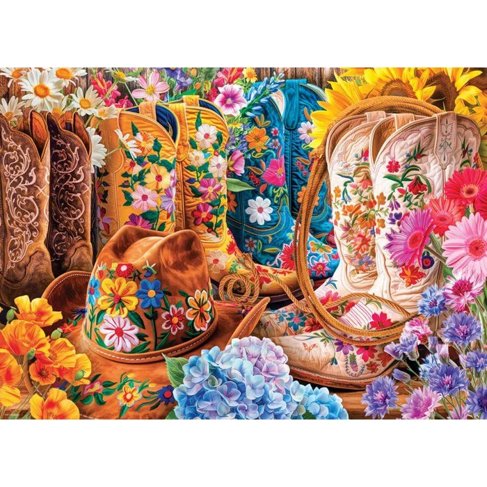 EuroGraphics 6000-5948 - Cowgirl Boots, Lars Stewart - 1000 db-os puzzle