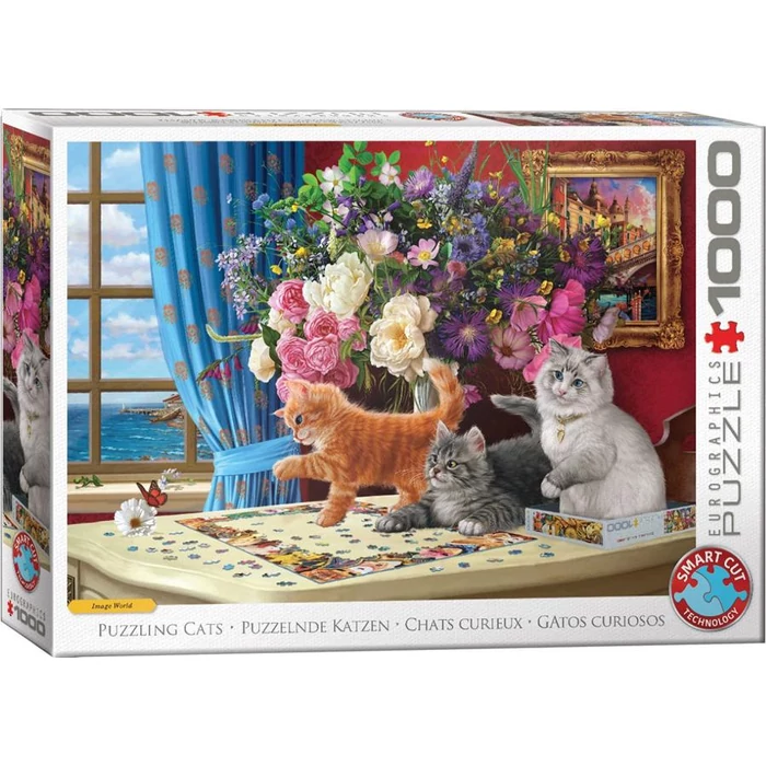 EuroGraphics 6000-5914 - Puzzling Cats - 1000 db-os puzzle