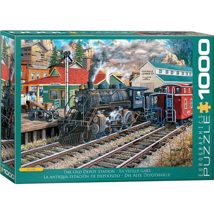 EuroGraphics 6000-5876 - The Old Depot Station by Ken Zylla   - 1000 db-os puzzle