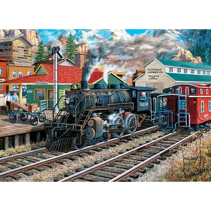 EuroGraphics 6000-5876 - The Old Depot Station by Ken Zylla   - 1000 db-os puzzle