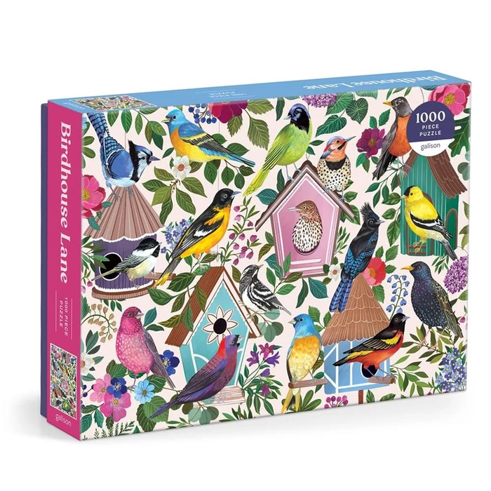Galison 84644 - Birdhouse Lane - 1000 db-os puzzle