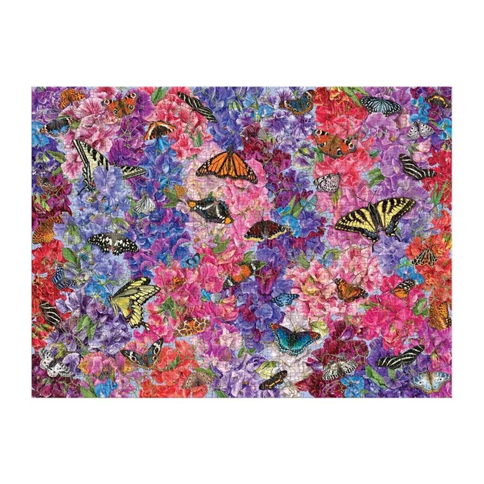 Galison 83357 - Butterflies In the Sweet Peas, Troy Litten - 1000 db-os puzzle