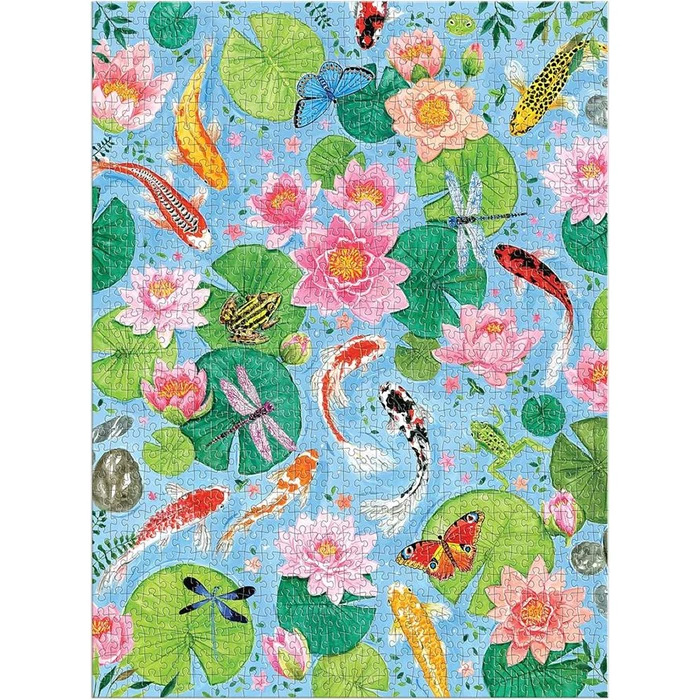 Galison 76489 - By The Koi Pond  - 1000 db-os puzzle