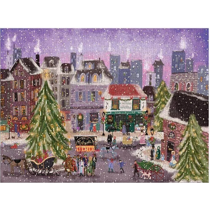 Galison 71187 - Christmas Square - 1000 db-os puzzle