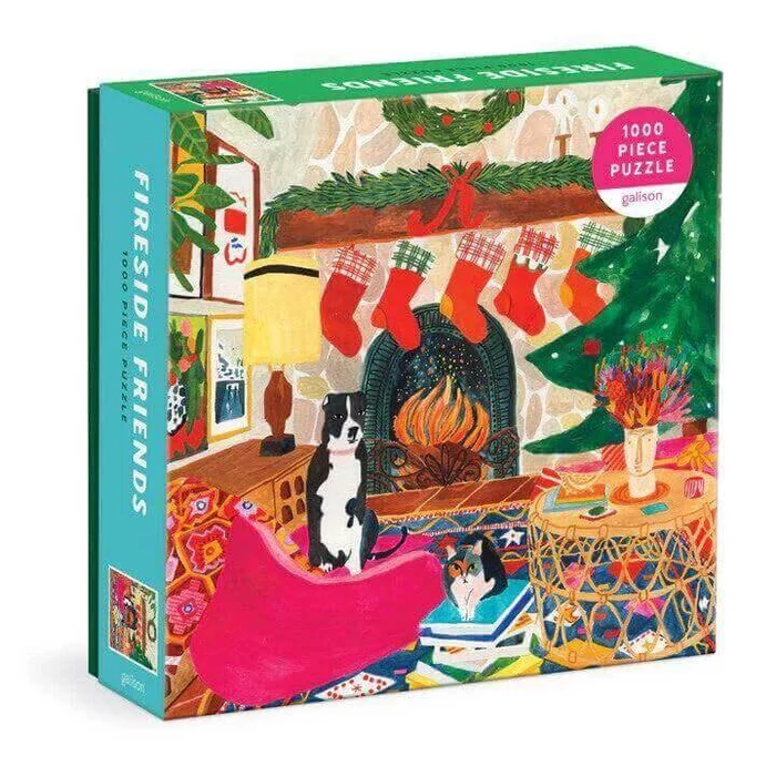 Galison 75987 - Fireside Friends - 1000 db-os puzzle