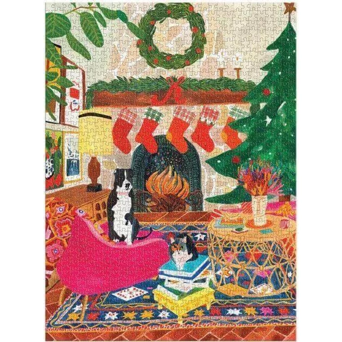 Galison 75987 - Fireside Friends - 1000 db-os puzzle