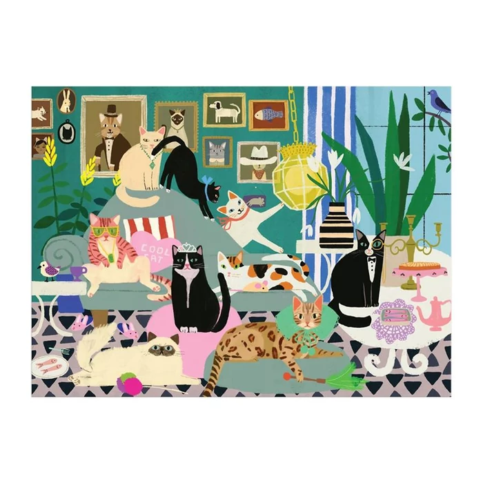 Galison 84491 - Glamour Cats - 1000 db-os puzzle