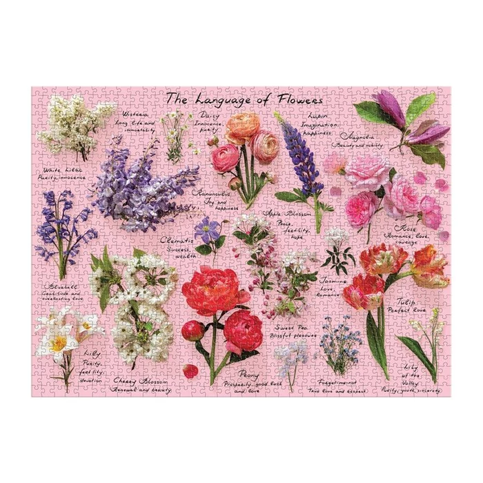Galison 79275 - Language of Flowers - 1000 db-os puzzle
