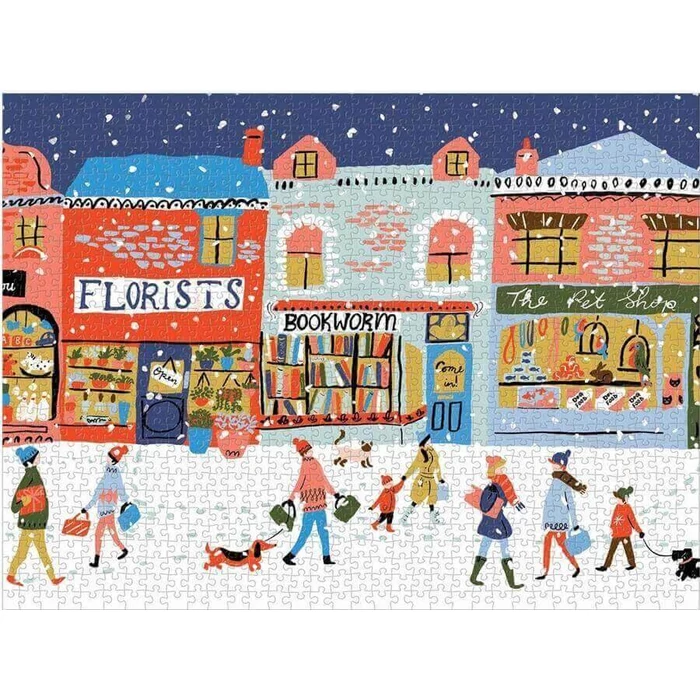 Galison 61997 - Main Street Village - 1000 db-os puzzle