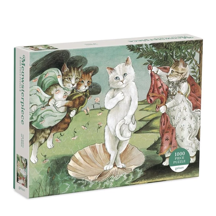 Galison 68088 - Meowsterpiece - Birth of Venus - 1000 db-os puzzle