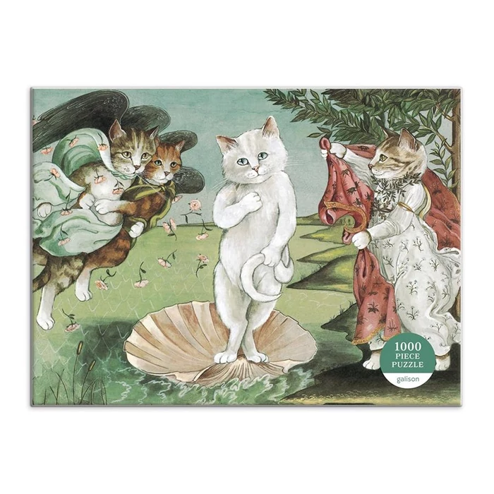 Galison 68088 - Meowsterpiece - Birth of Venus - 1000 db-os puzzle