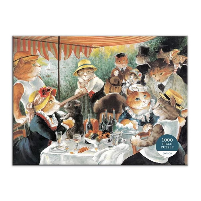 Galison 67517 - Meowsterpiece - Luncheon of the Boating Party - 1000 db-os puzzle