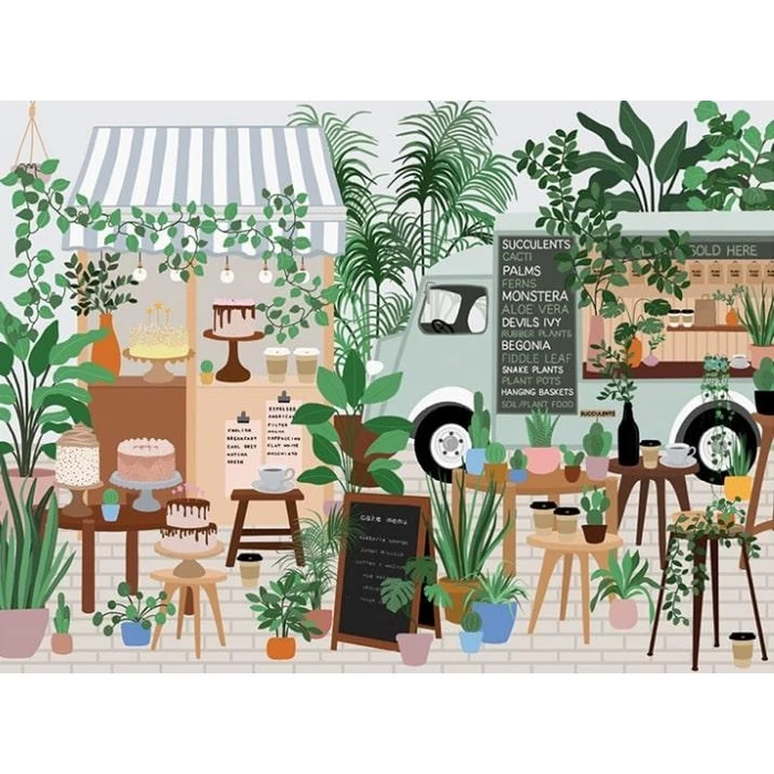 Galison 71903 - Plant Cafe - 1000 db-os puzzle