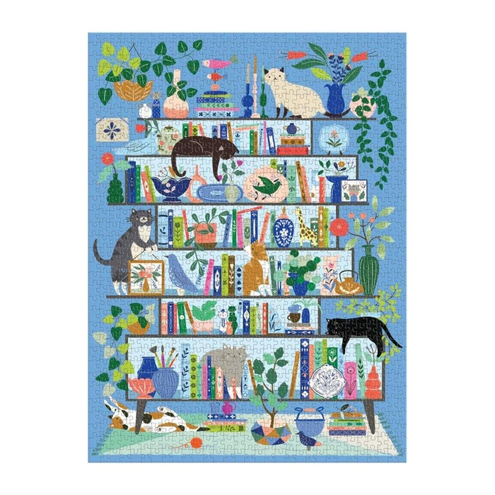 Galison 82725 - Purrfect Nook - 1000 db-os puzzle