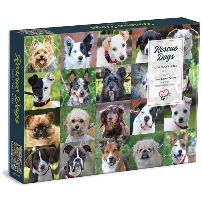 Galison 69535 - Rescue Dogs - 1000 db-os puzzle