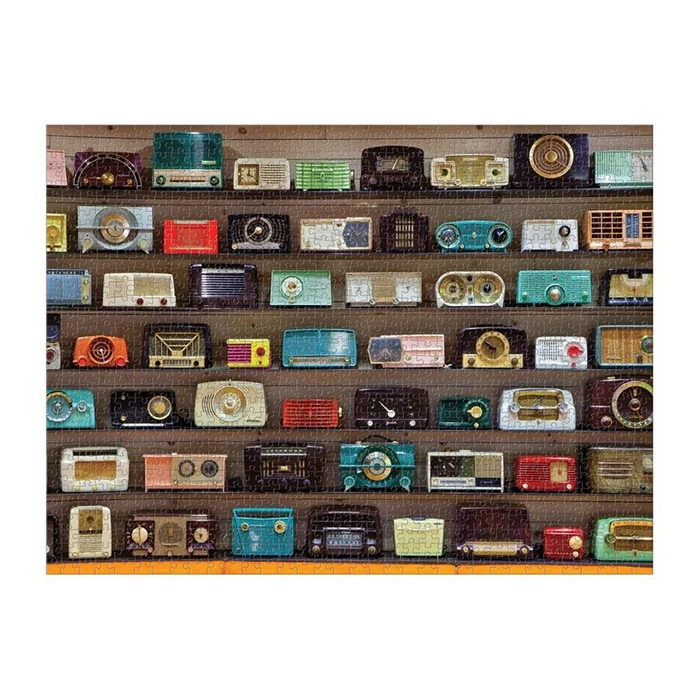 Galison 67258 - Vintage Clock Radios, Chihuly - 1000 db-os puzzle