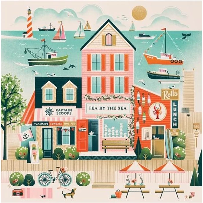 Galison 76878 - Beside the Sea - 500 db-os puzzle