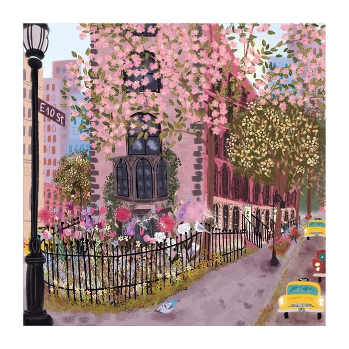 Galison 69306 - Blooming Streets - 500 db-os puzzle