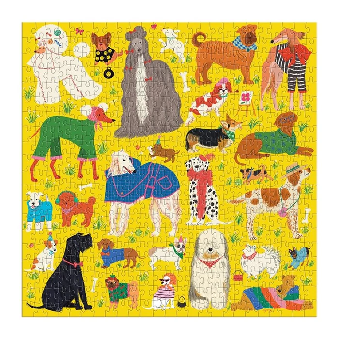 Galison 82718 - Fashionable Dogs - 500 db-os puzzle